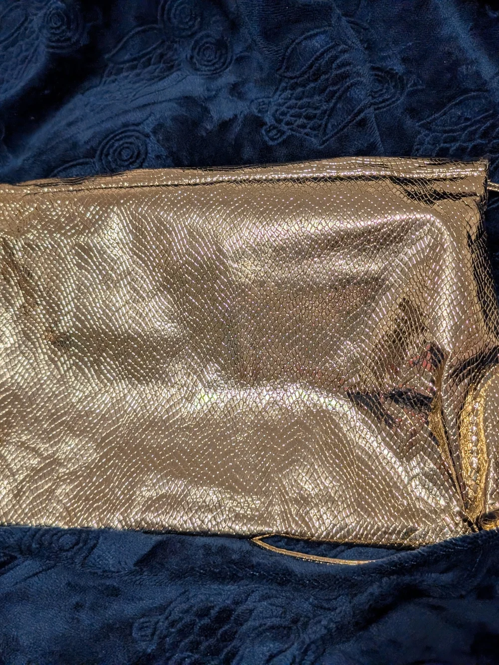 Metallic Gold Envelope Clutch - Women's Wristlet